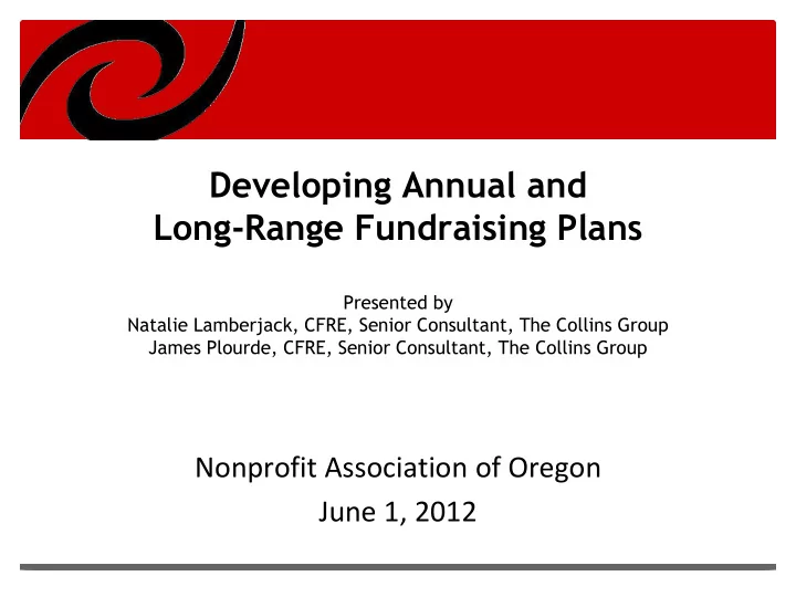 presented by natalie lamberjack cfre senior consultant