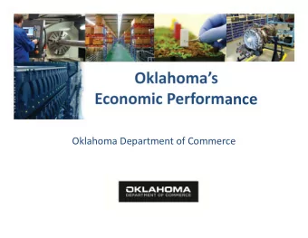 Oklahomas Economic Performance Oklahoma Department of Commerce Economic Measures  Employment