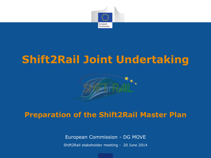 shift2rail joint undertaking