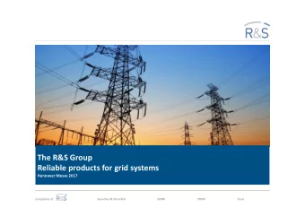 The R&amp;S Group  Reliable products for grid systems  Hannover Messe 2017  companies of  Rauscher
