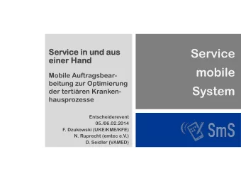 Service  Se  Servic  vice in und a  in und aus  us  eine  iner H  r Hand  nd  mobile  Mobile