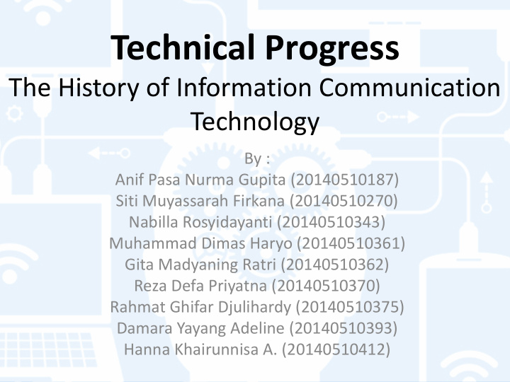 technical progress