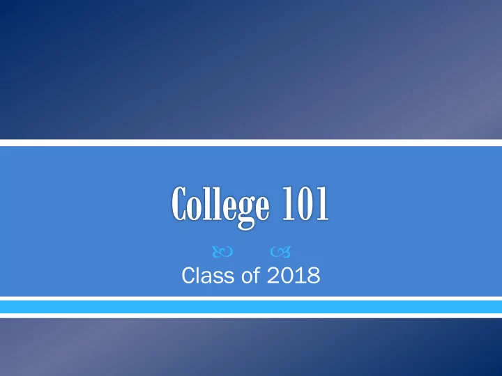 class of 2018