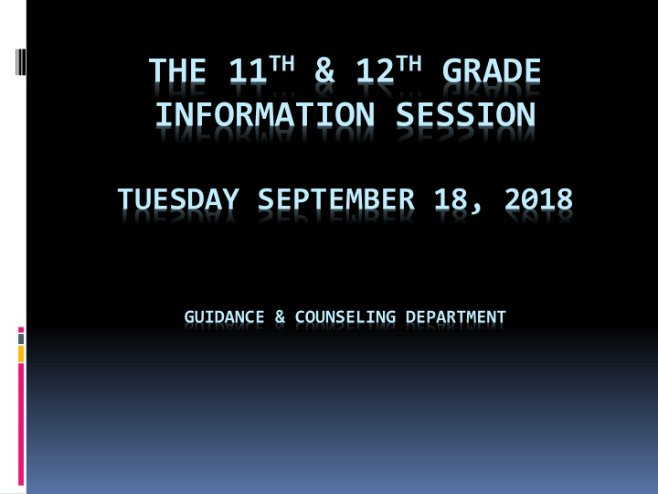 information session