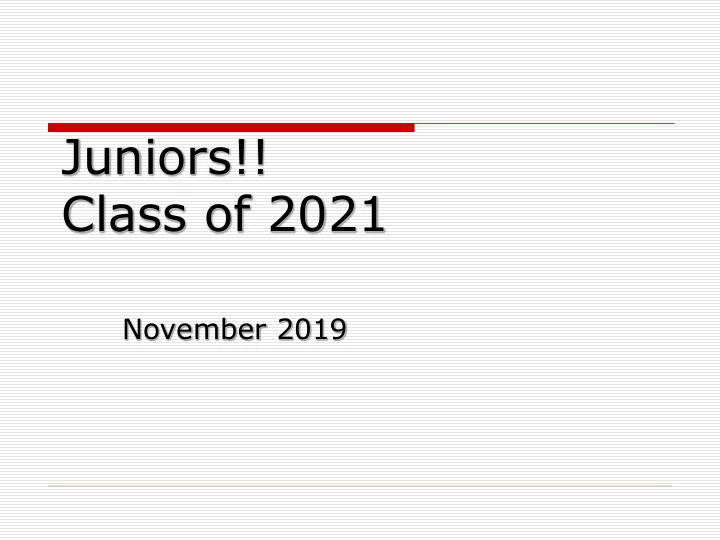 class of 2021