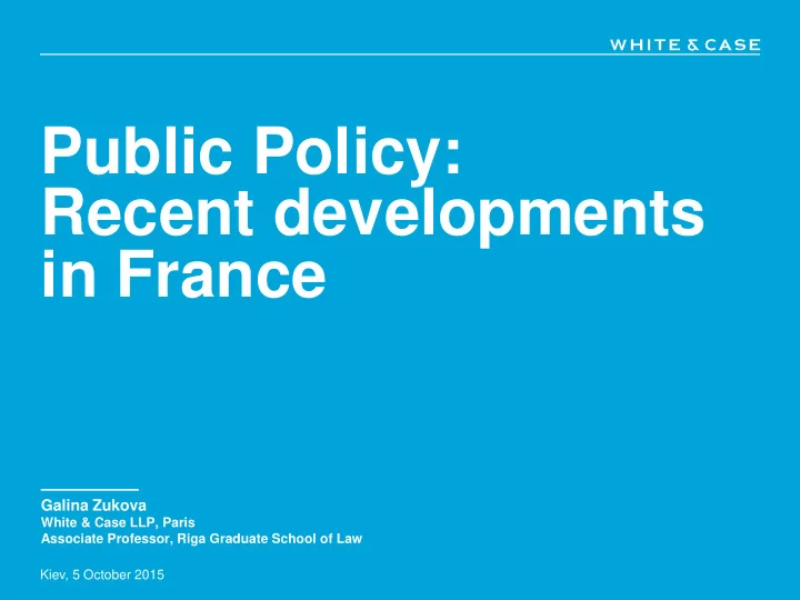 public policy