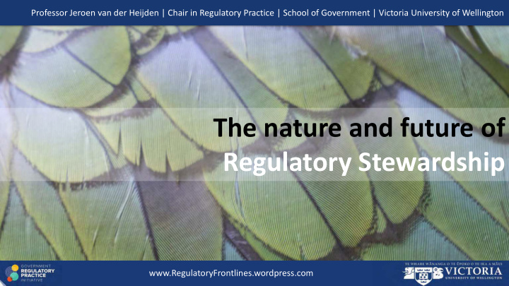 the nature and future of regulatory stewardship