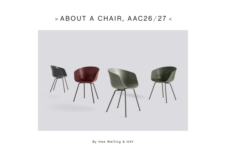 about a chair aac26 27