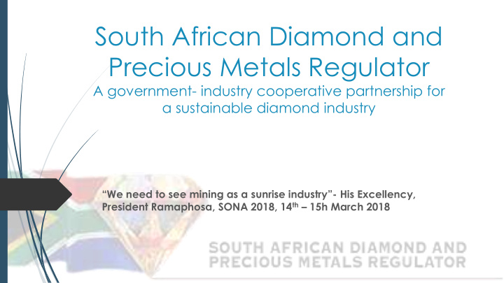 south african diamond and precious metals regulator