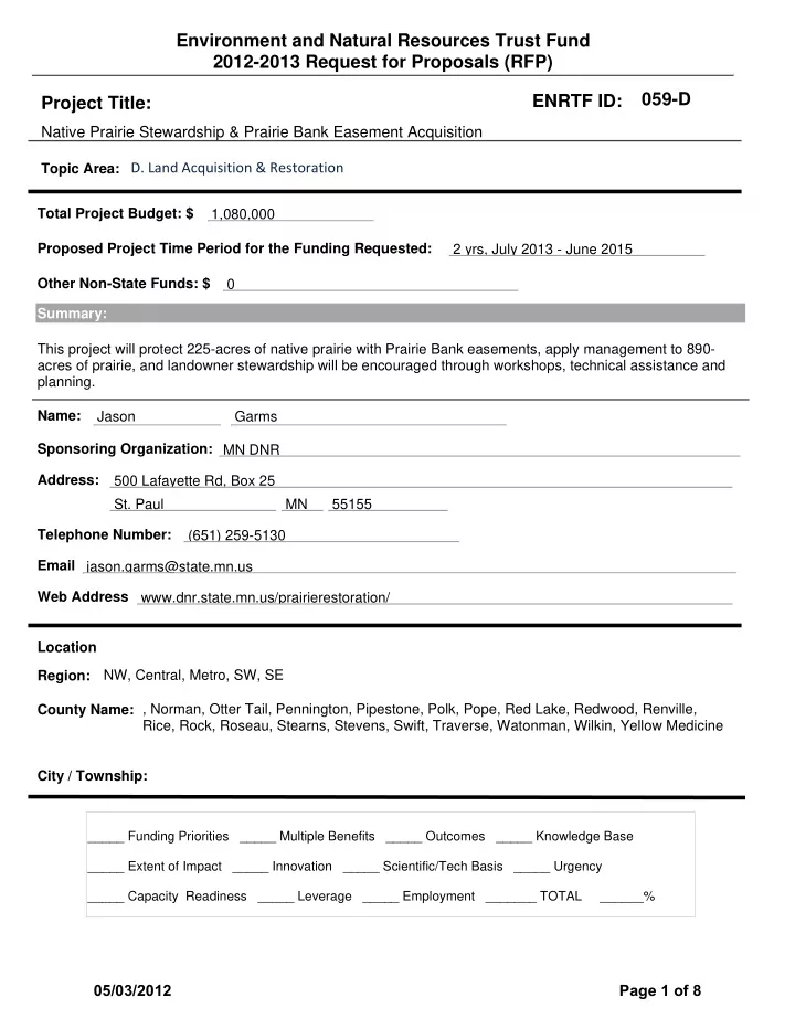 environment and natural resources trust fund 2012 2013