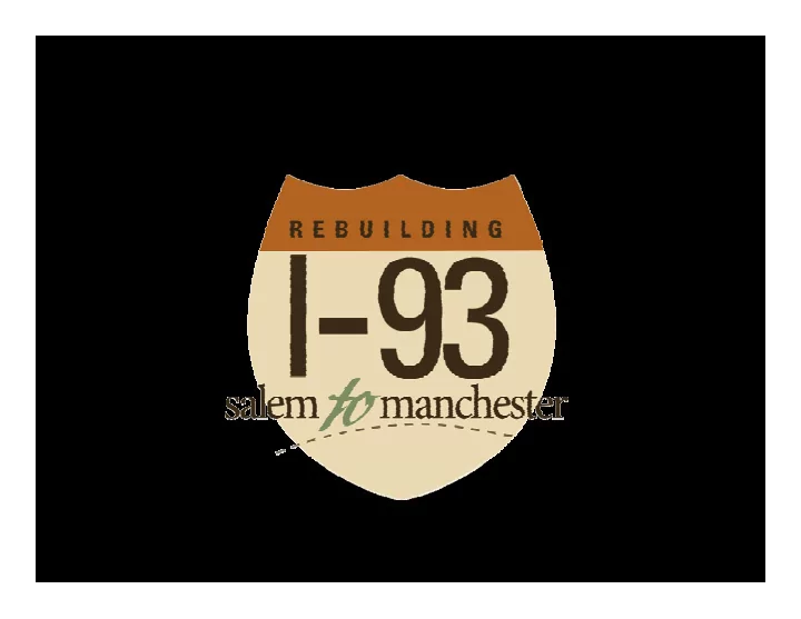 i 93 improvements salem to manchester draft supplemental