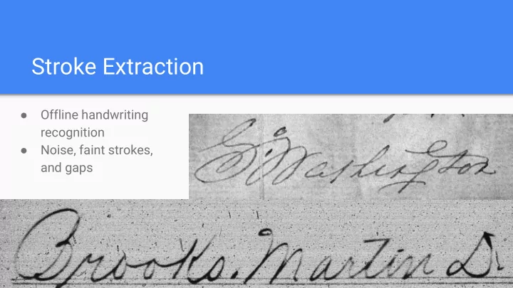 stroke extraction