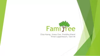 Fami  ree  Eliza Huang, Jinsoo Choi, Pratibha Kharel  Vivian Lappenbusch, Tyler Mi  Overall Problem