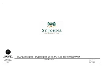 BILLY CASPER GOLF - ST JOHNS GOLF &amp; COUNTRY CLUB - CONCEPT ELEVATIONS  DESIGN PRESENTATION DE S
