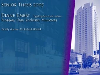 Management Goal / Thesis Goal:  Home Away from Home  Lighting Depth  Apartment Lobby