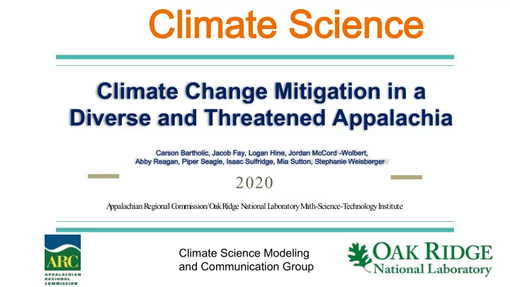 climate science climate science