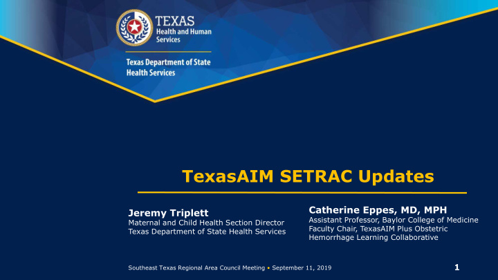 texasaim setrac updates