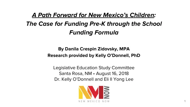 a path forward for new mexico s children the case for