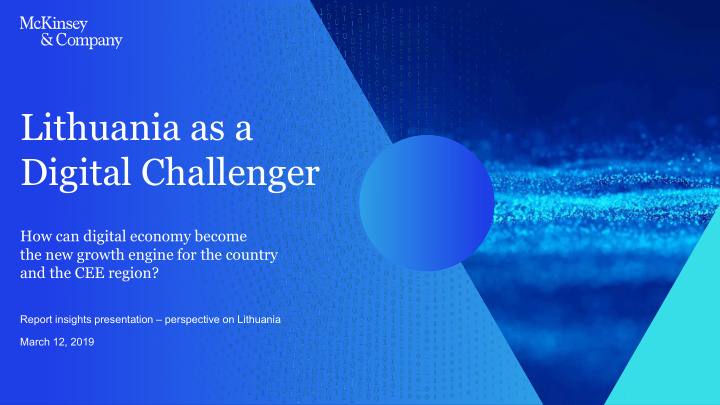 lithuania as a digital challenger