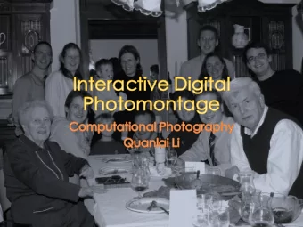 Data Term  Smooth Term  Graph Cut Optimization  Gradient Domain Fusion  Some times