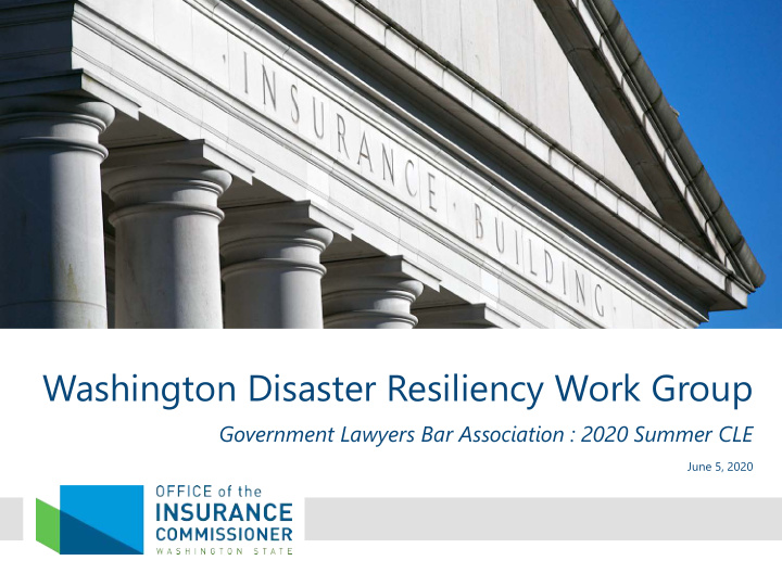 washington disaster resiliency work group