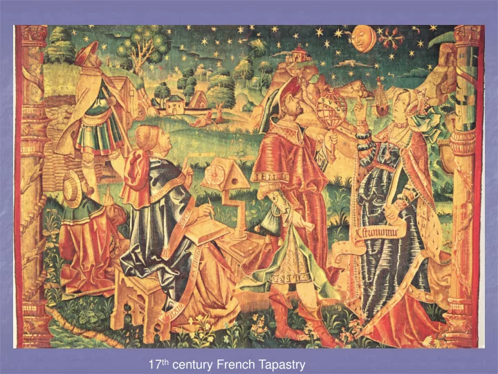 17 th century french tapastry celestial map from 17 th