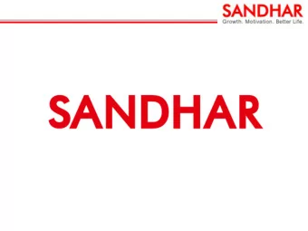 Contents  1 Sandhar  Company Overview  2 Indian Auto Component Supplier  Challenges in NPD