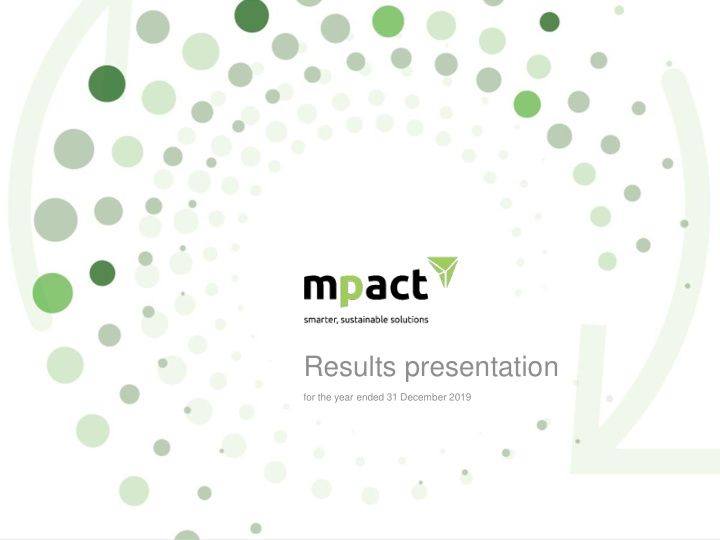 results presentation