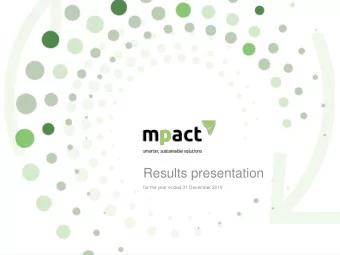 Results presentation  for the year ended 31 December 2019  2019 in context  Financial review