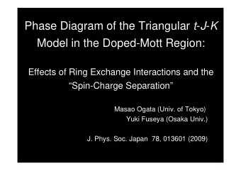 Phase Diagram of the Triangular t - J - K  Model in the Doped-Mott Region:  Effects of Ring