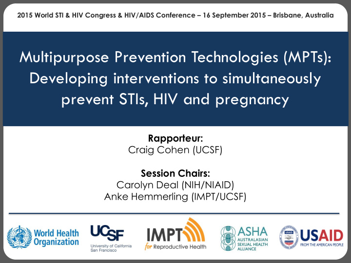 multipurpose prevention technologies mpts