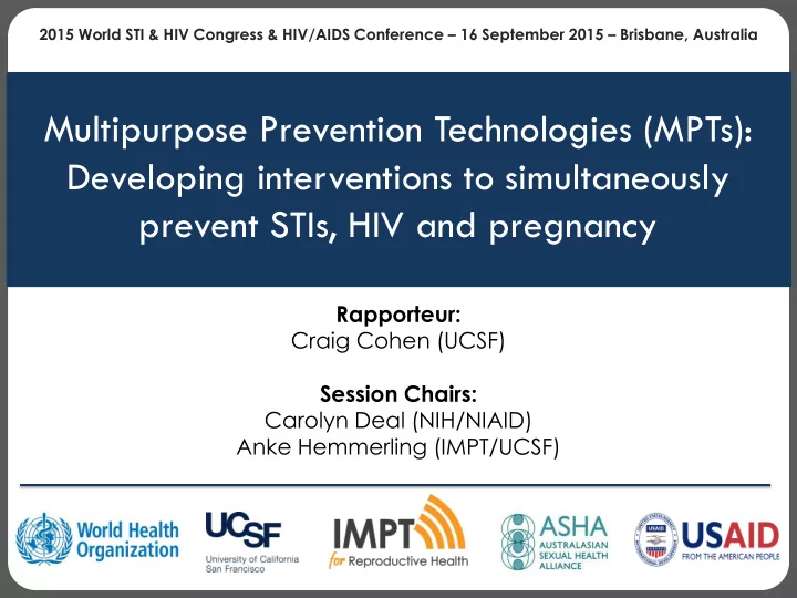 multipurpose prevention technologies mpts