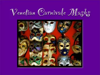 Venetian Carnivale Masks  Venice, Italy-  port city  and series of  islands  famous for  beautiful