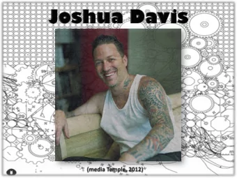 American web designer, author and artist in new media.  Worked with the web production