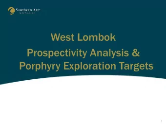 1  Cautionary Note  Some of the statements contained in this presentation are forward-looking