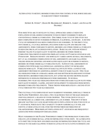 J EFFREY K. S TONE 1 *, D IANE M. H ILDEBRAND 2 , R OBERT L. J AMES 3 , AND S USAN M. F RANKEL 4 O