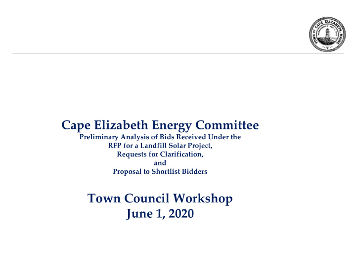 cape elizabeth energy committee
