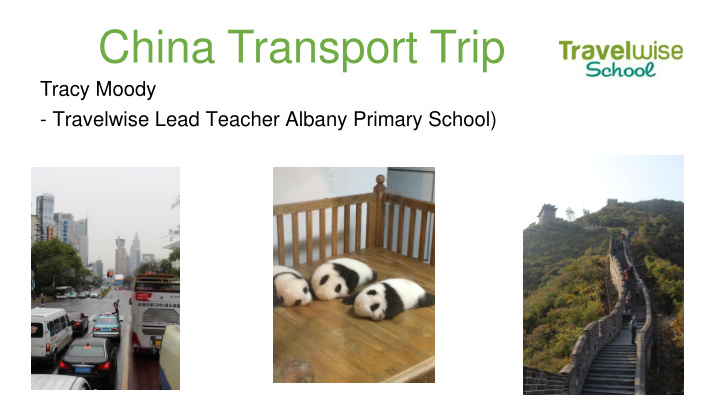 china transport trip