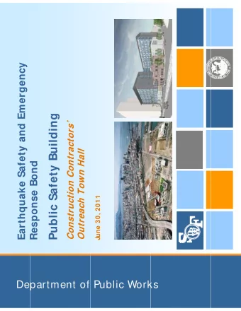 Public Safety Building  Construction Contractors  Outreach Town Hall  d  Response Bond  B  June