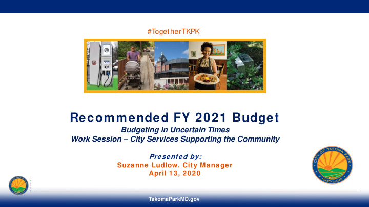 recommended fy 2021 budget