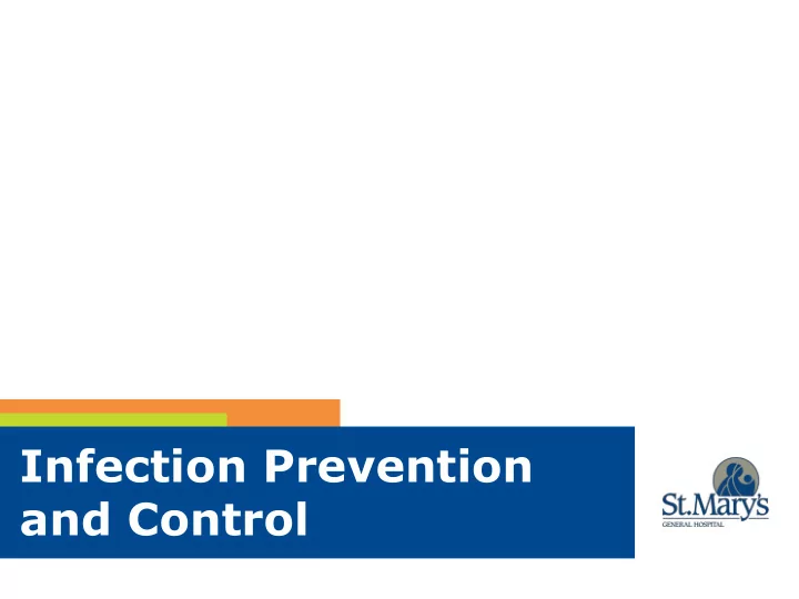 infection prevention