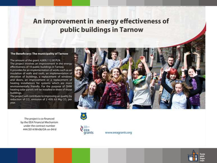 an improvement in energy effectiveness of public