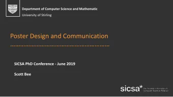 SICSA PhD Conference - June 2019