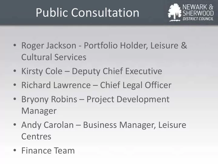 public consultation