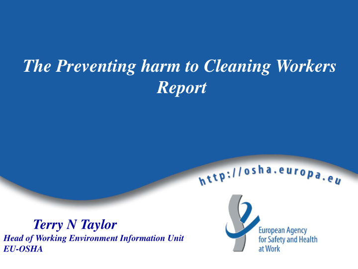 the preventing harm to cleaning workers report