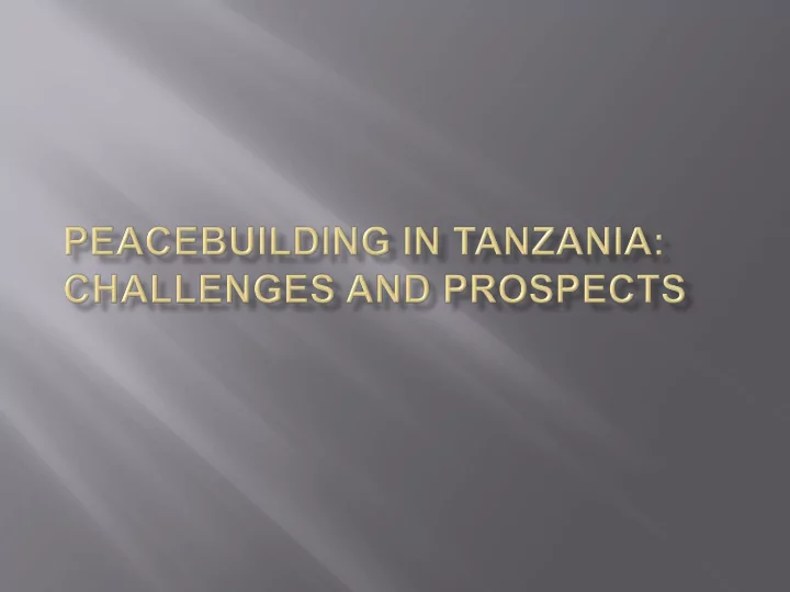 brigadier general rtd ananias mwanga lecturer centre for