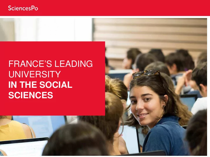 france s leading university in the social sciences
