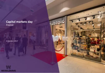 Capital markets day  France  4 October 2017  1  CONTENTS    Wereldhave France  Portfolio