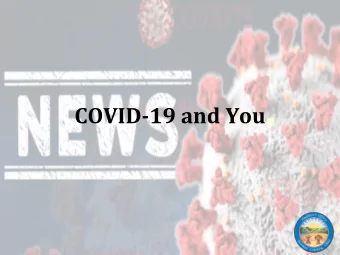 COVID-19 and You HB-481 Relief  Late June 2020  Received $2,022,475.68 total  Cares Act