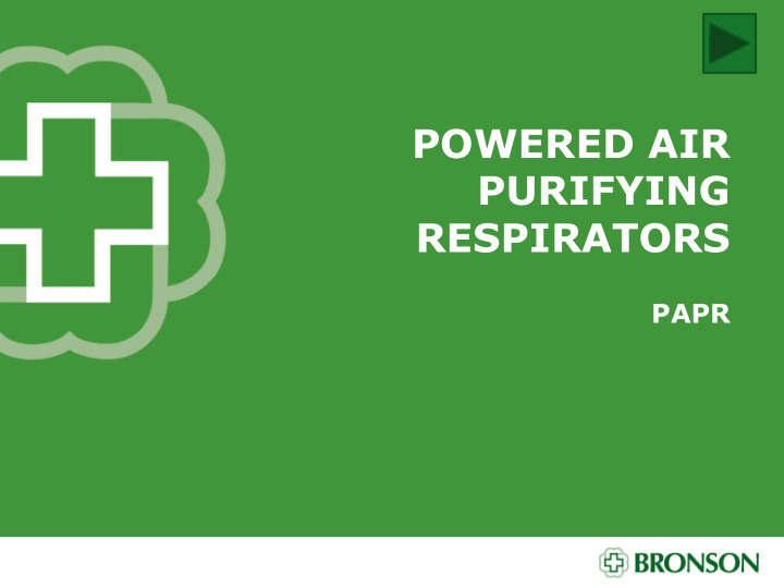 powered air purifying respirators